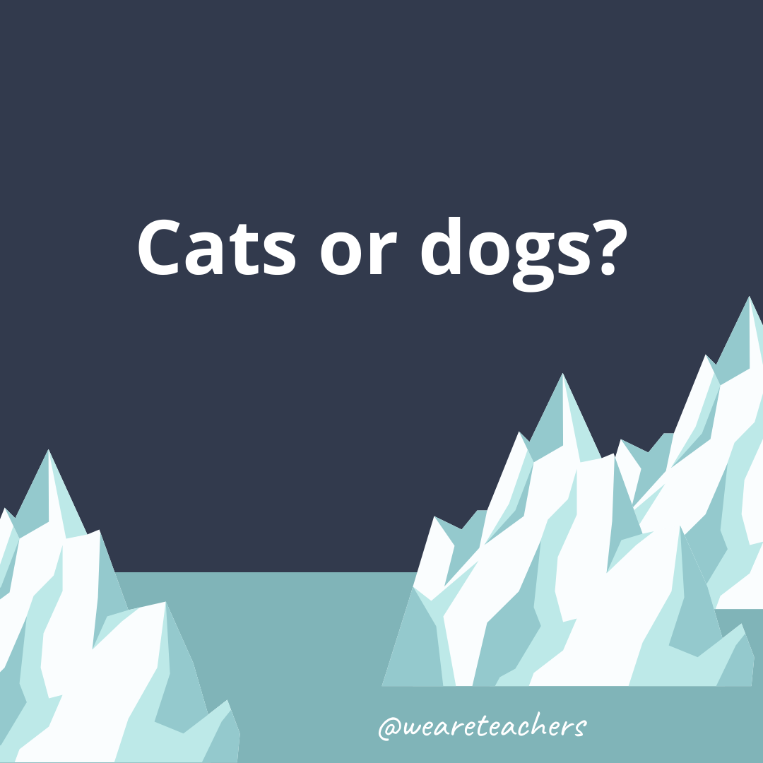 Cats or dogs? Cats or dogs?