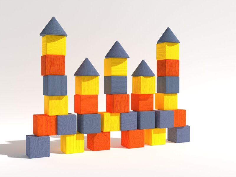 Block Castle Block castle representing different types of play as children develop