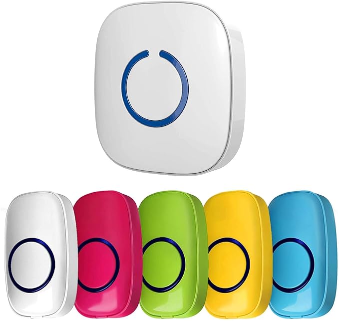 doorbell doorbells for the classroom in different colors white pink green yellow blue