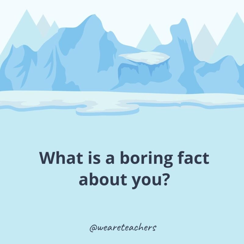 What is a boring fact about you? What is a boring fact about you?- ice breaker questions for adults