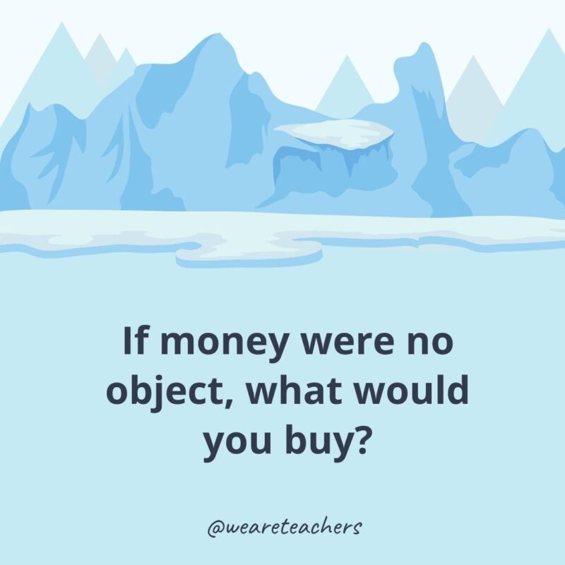 If money were no object, what would you buy? If money were no object, what would you buy?