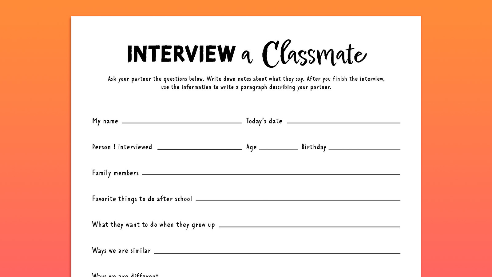 Back-to-School-Printable-8 Three first day of school activity worksheets as an example of first day of school activities