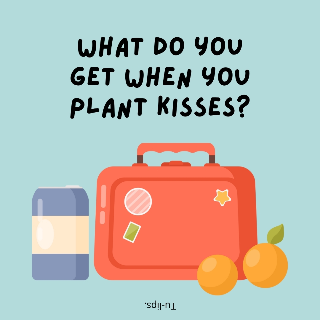 What do you get when you plant kisses?

Tu-lips.