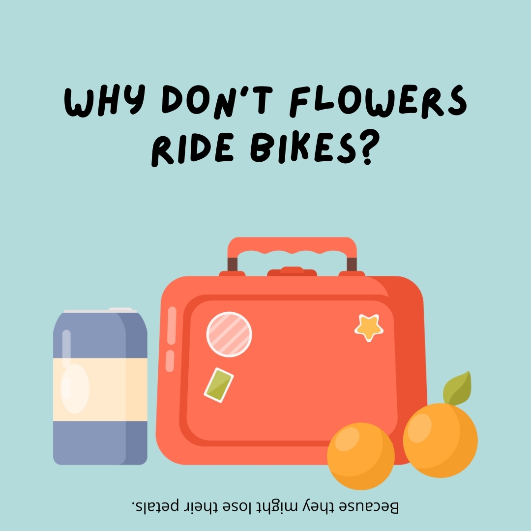 Why don't flowers ride bikes?

Because they might lose their petals.- lunch box jokes