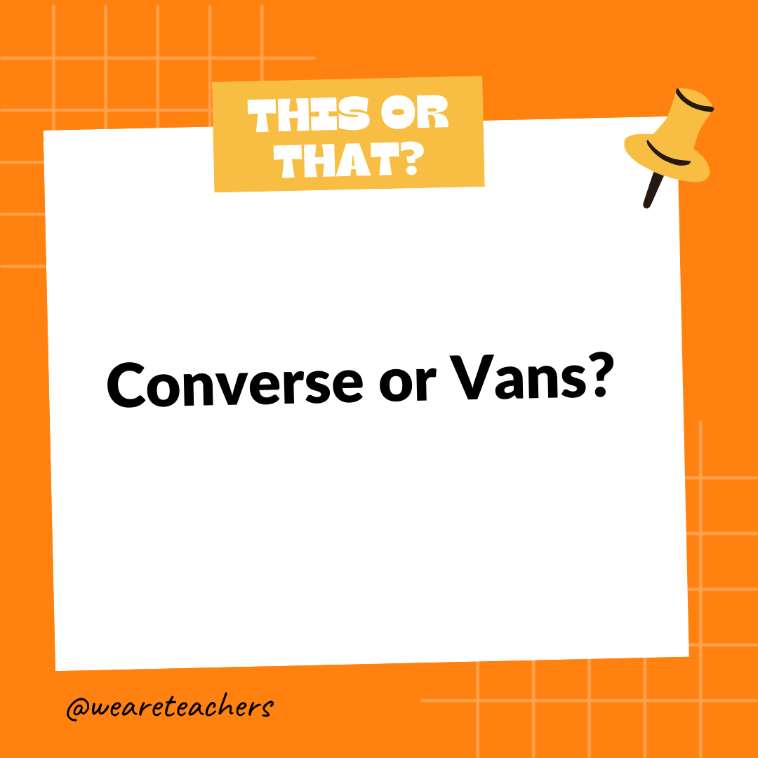 Converse or Vans? Converse or Vans?