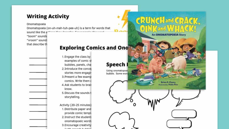 Crunch-learner-read-aloud-activities Crunch and Crack, Oink and Whack! book and read aloud activities