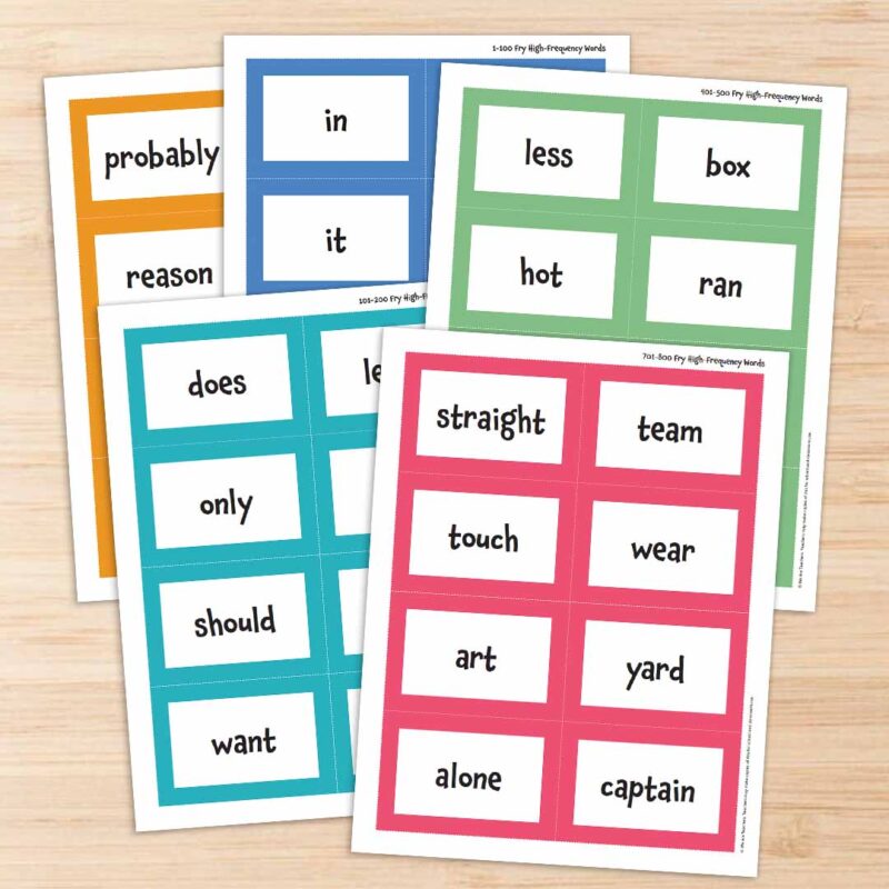High Frequency Word Cards Printable high frequency word cards.