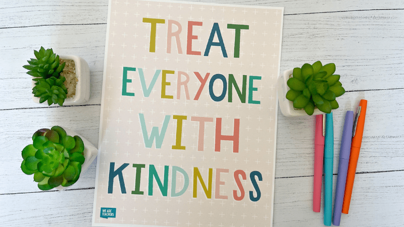 Classroom Rule Posters classroom rules poster treat everyone with kindness