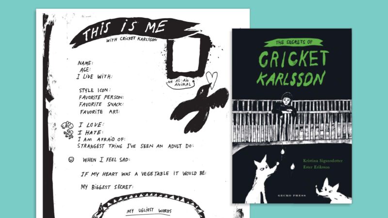 Secretslearner-read-aloud-activities Secrets of Cricket Karlsson book and worksheet