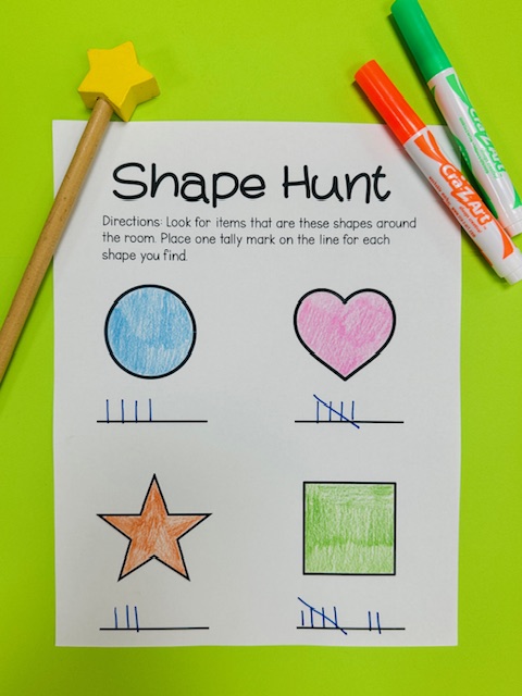ShapeHunt1 Shape Hunt Counting Walk activity