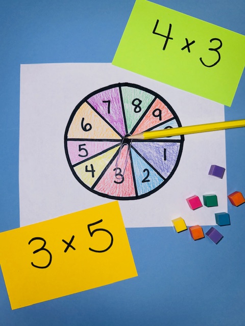 SpinnerSpinner1 Spinner, Spinner, Multiplication Winner activity