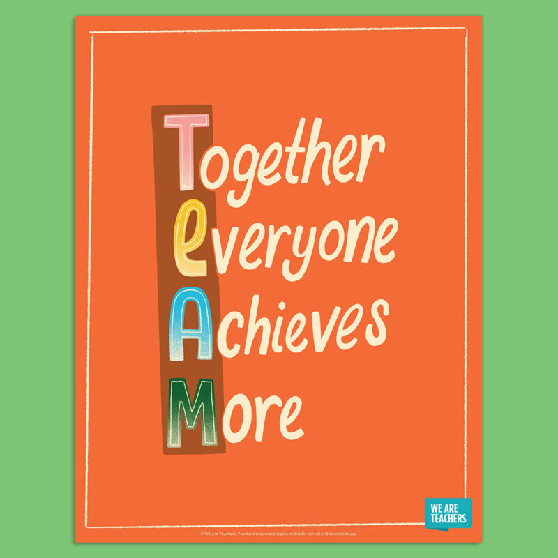 Together Everyone Achieves More Poster Together Everyone Achieves More