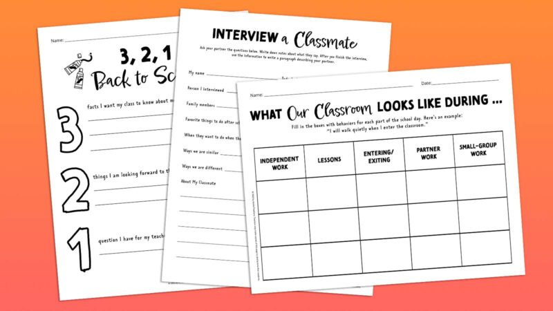 image-36 Three worksheets to use at the beginning of the school year to help students get to know each other as an example of elementary icebreakers