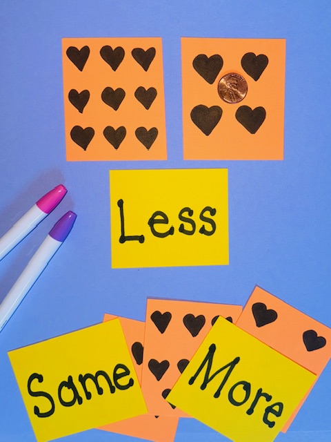 More, Less, Same activity More, Less, Same activity- one-to-one correspondence