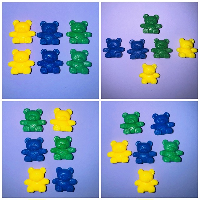 Rearrange Challenge with toy bears Rearrange Challenge with toy bears