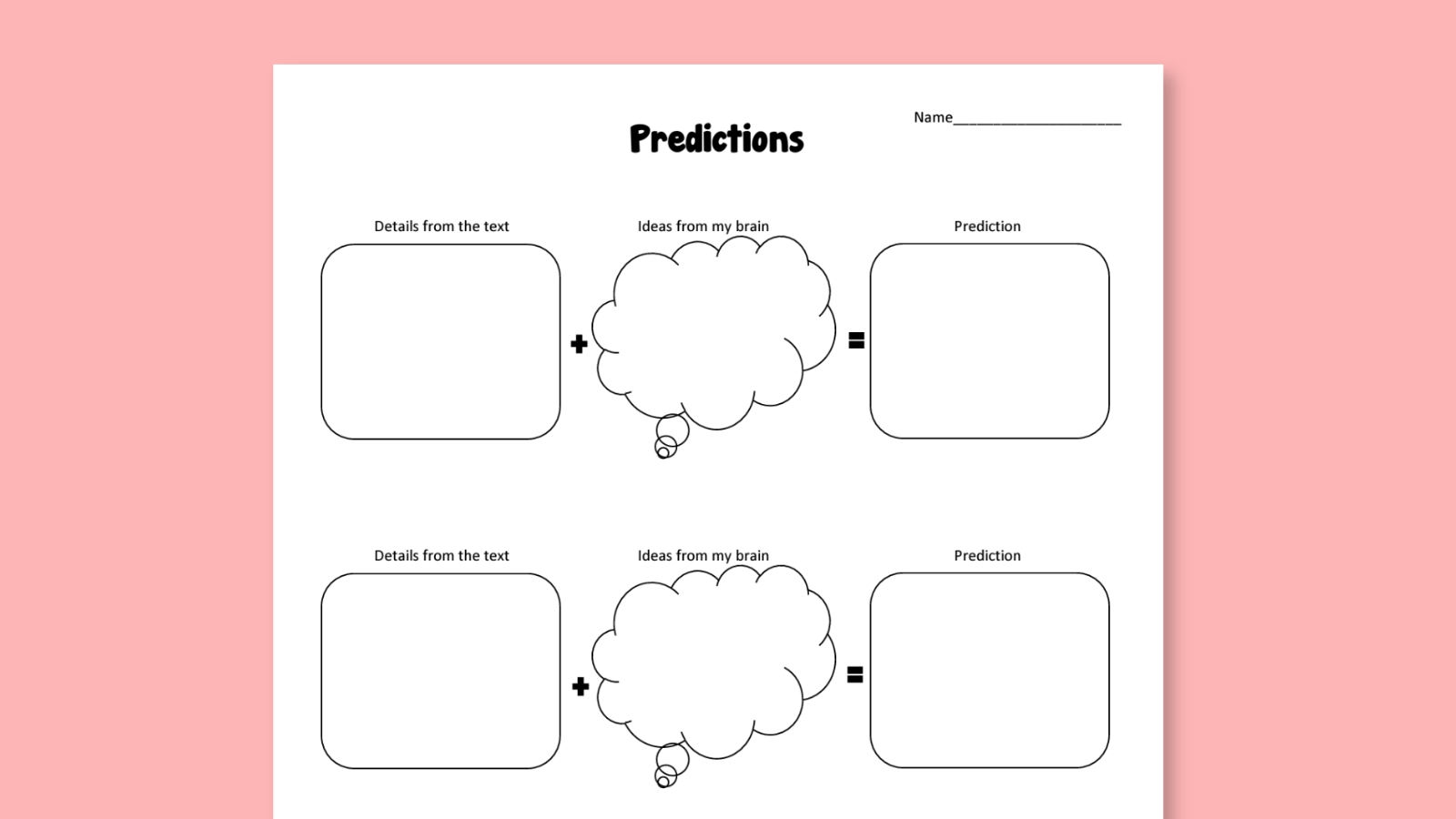 third-grade-reading-activities-1 Focus on predictions and inferences