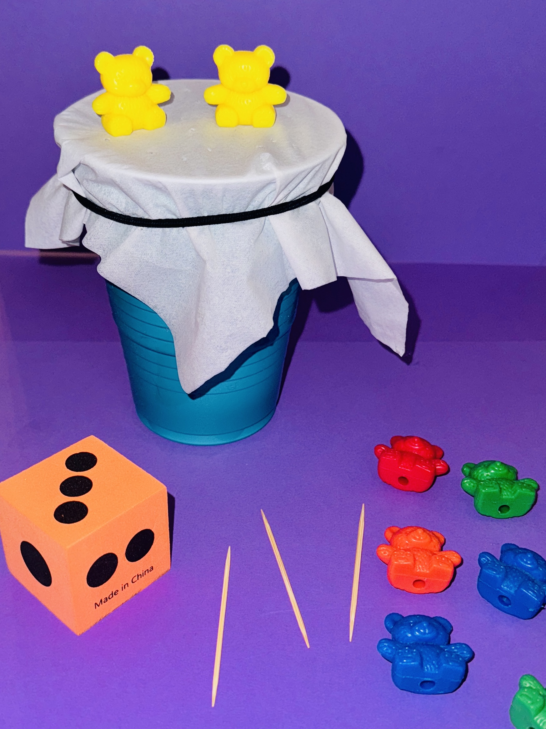 Don’t Break the Ice game set up.