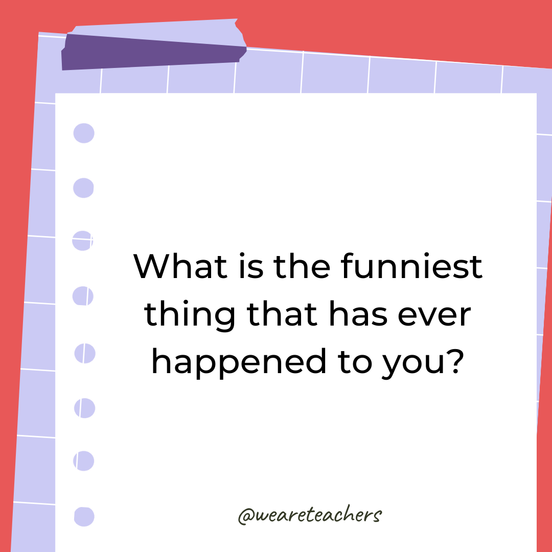 What is the funniest thing that has ever happened to you?
