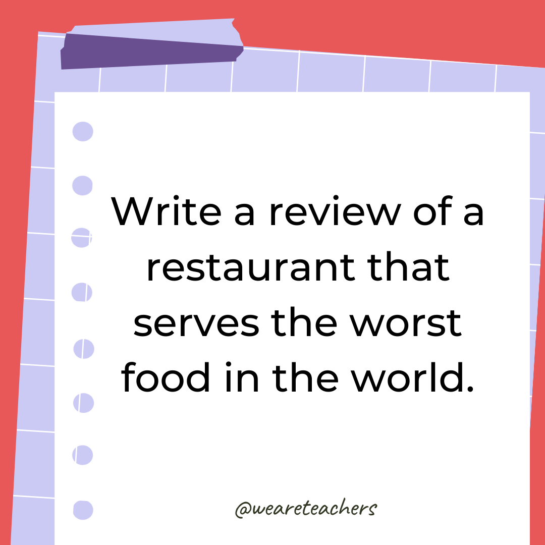 Write a review of a restaurant that serves the worst food in the world.