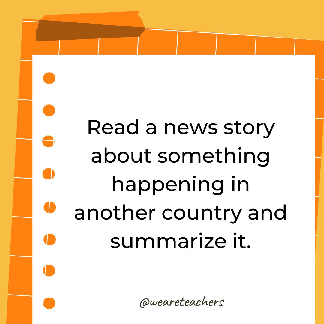 Read a news story about something happening in another country and summarize it.