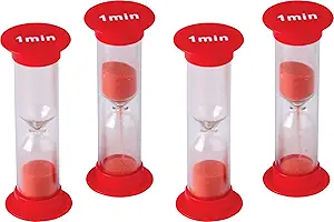 minute-timer one minute sand timers for fluency activities