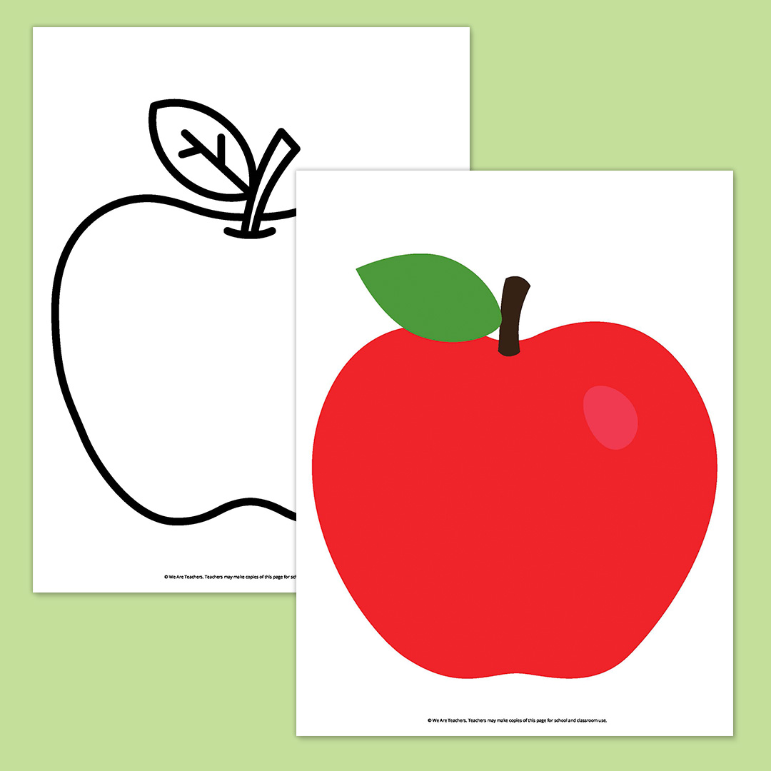 Apple Bundle 2 Large Apple Template