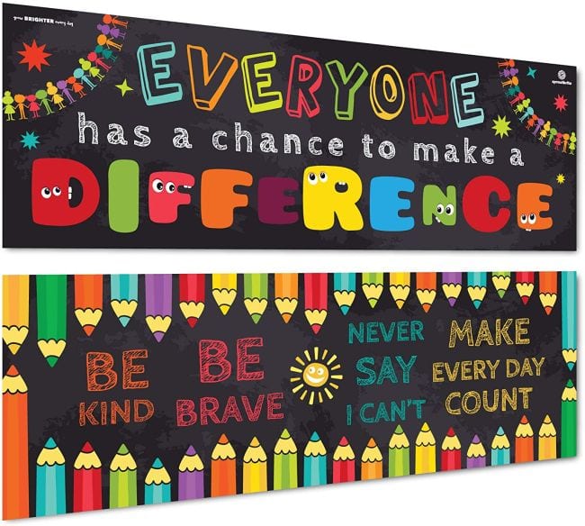 Anti Bullying Banners reading Everyone Has a Chance to Make a Difference