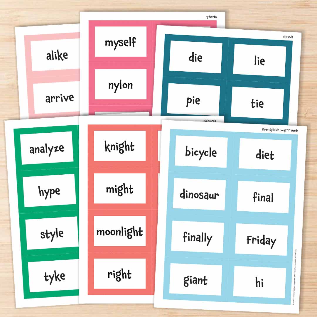 Long I Word List Square 1 How To Use the Word List and Cards