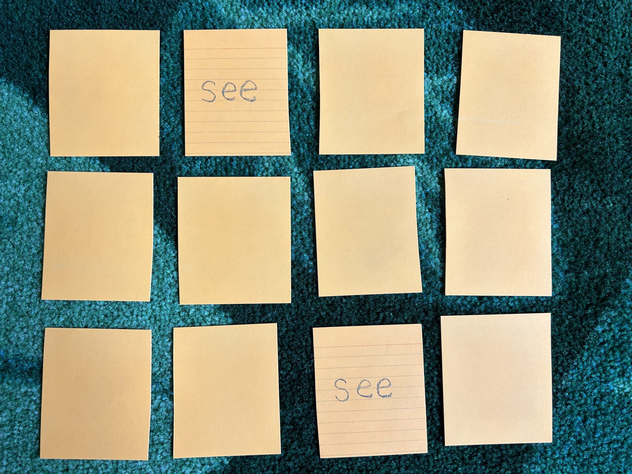 Sight word memory