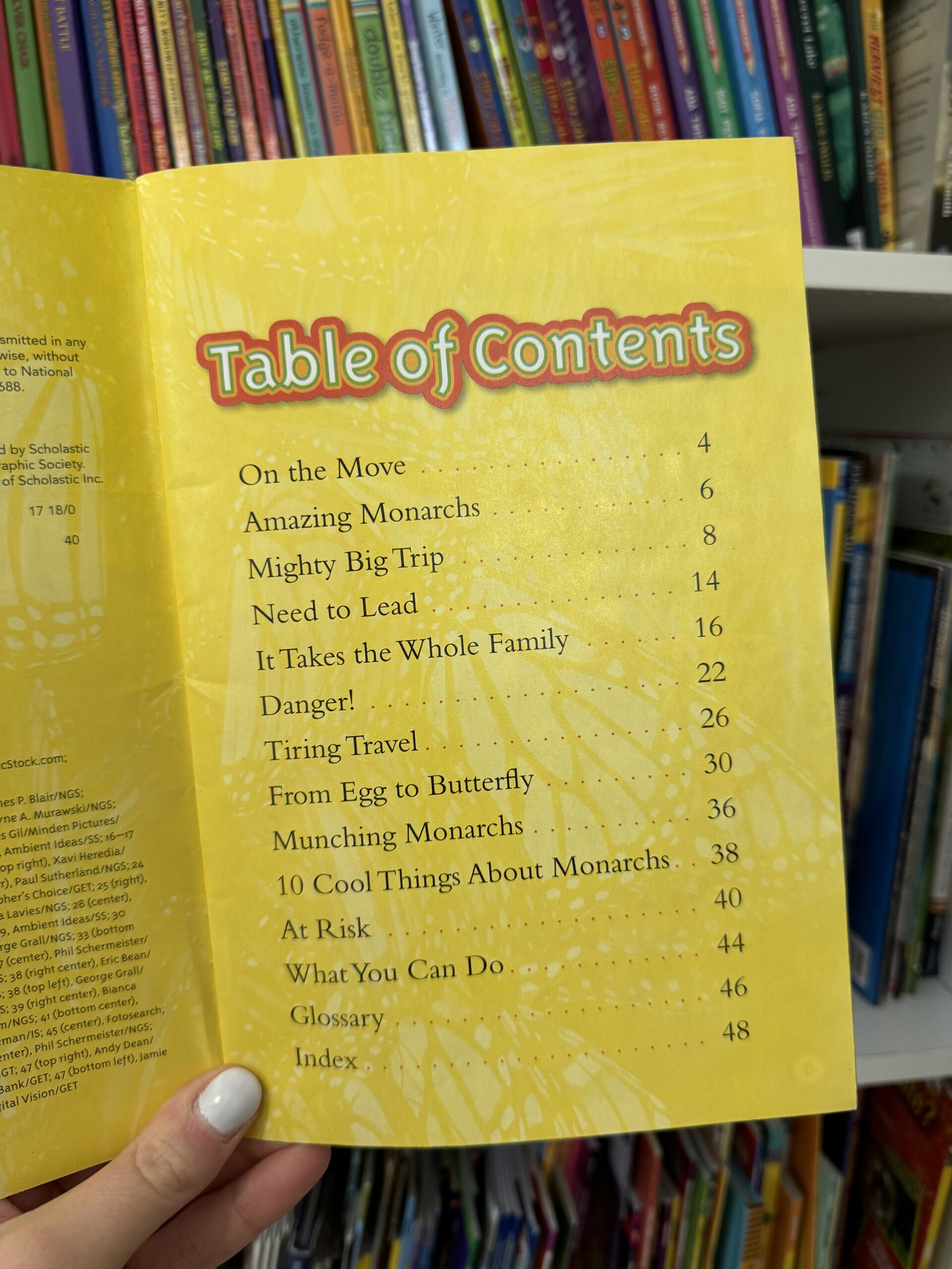 Table of contents Table of contents example