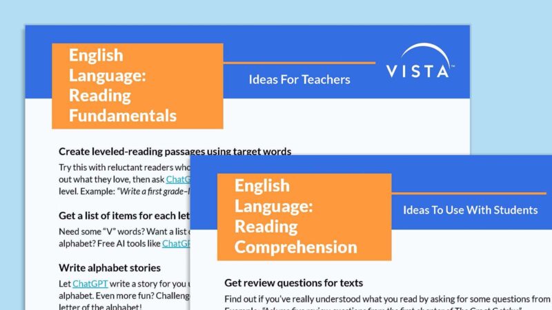 Vista Printable_AI in Language 2_v2 AI in the language classroom english language ideas