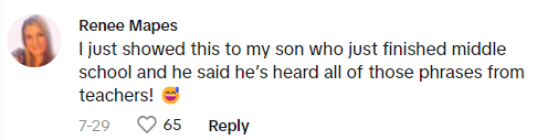 This Teacher Hilariously Demonstrates Comment on middle school teachers are warming up.