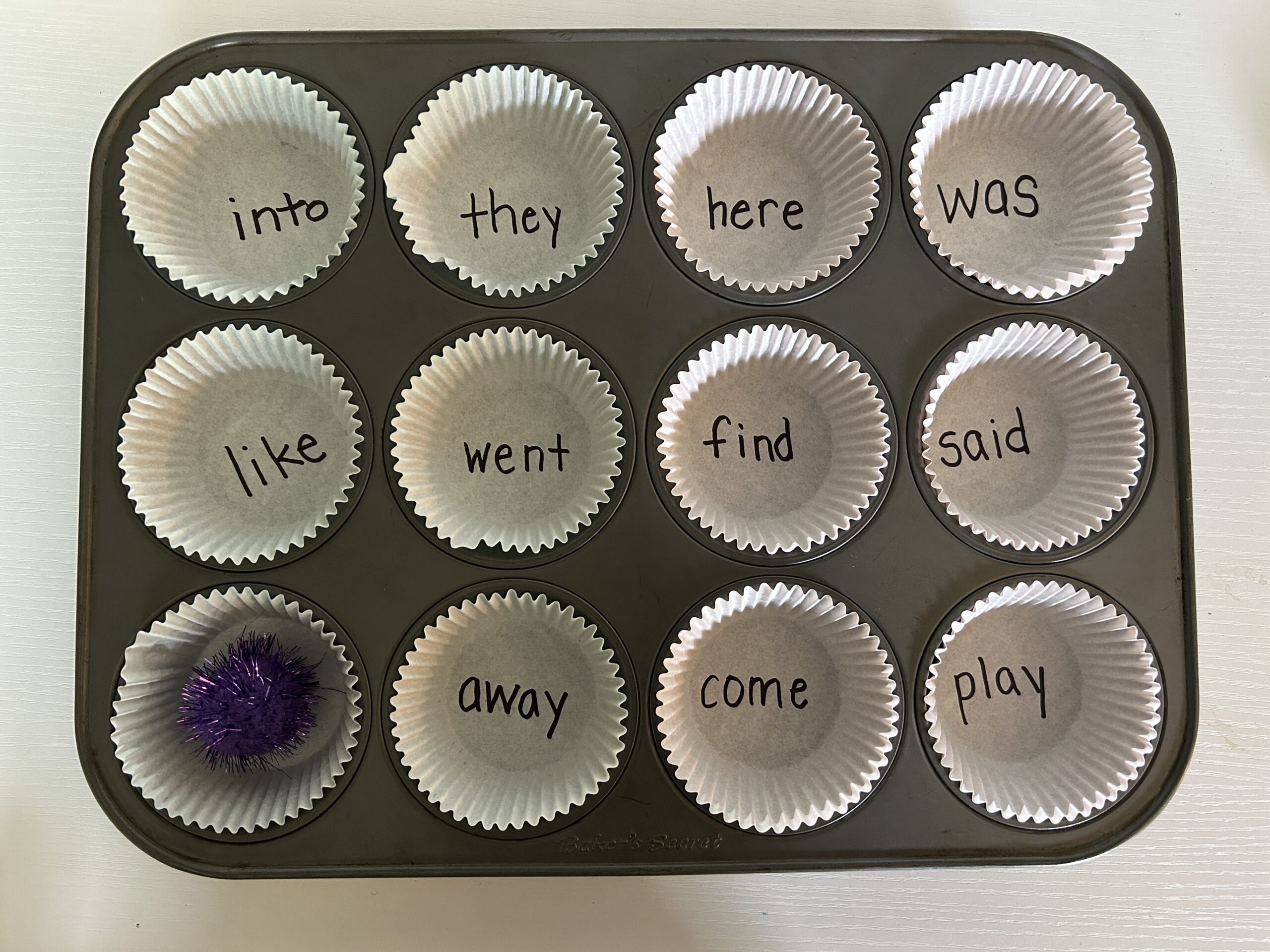 muffin tin ball toss
