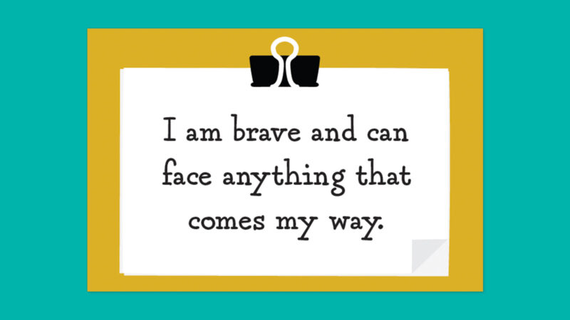positive-affirmation positive affirmation example I am loved and can face anything that comes my way