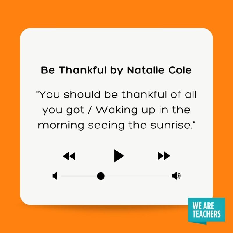 Be Thankful by Natalie Cole. Be Thankful by Natalie Cole.