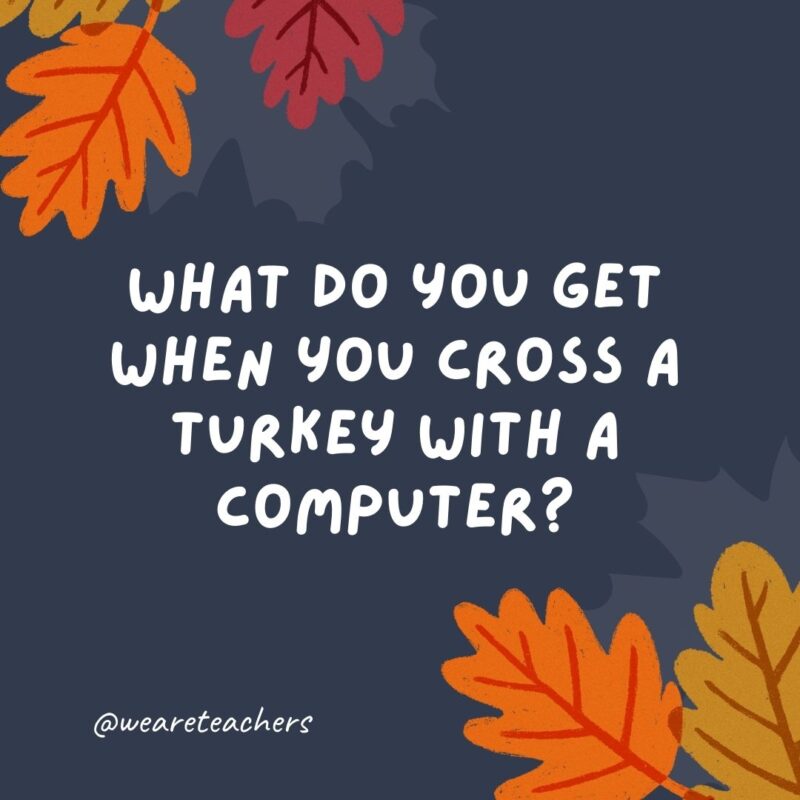 What do you get when you cross a turkey with a computer? What do you get when you cross a turkey with a computer?