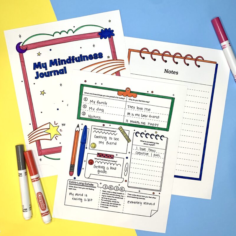 mindfulness-journal examples of mindfulness journal for social emotional learning activities