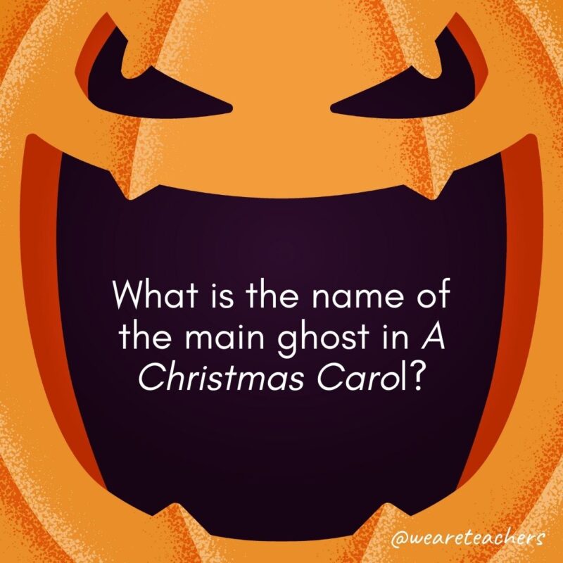 What is the name of the main ghost in A Christmas Carol?