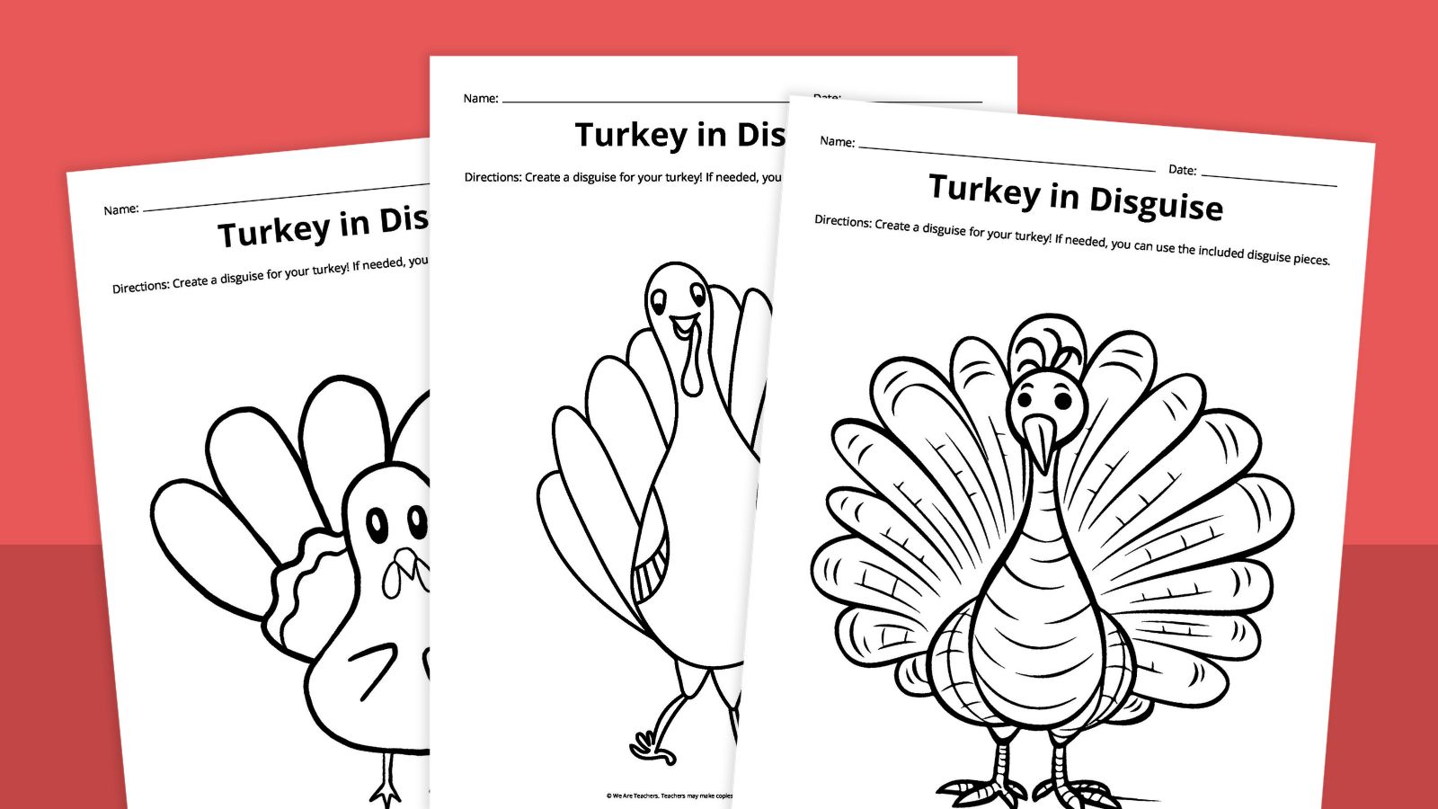 Turkey printable Turkey printable