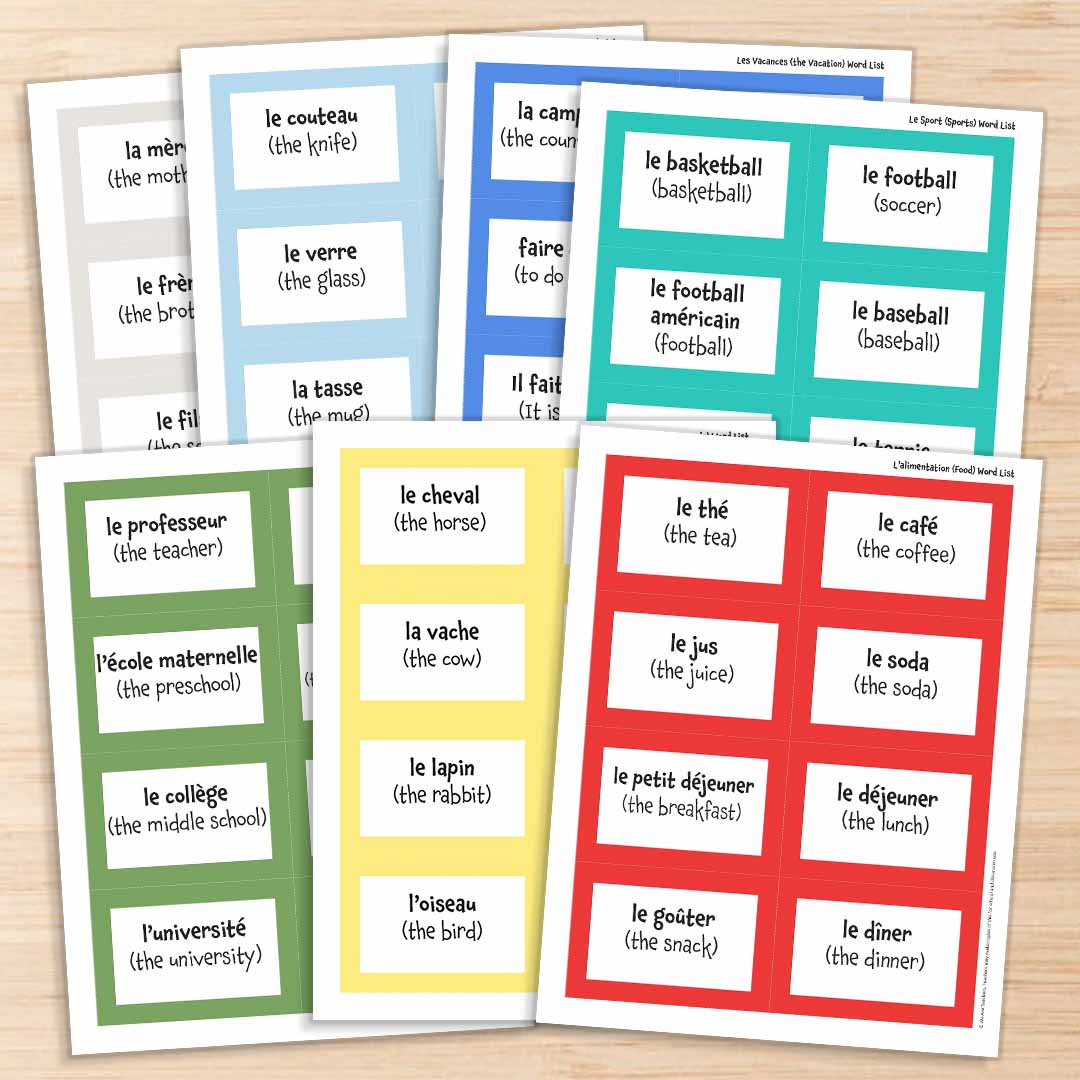 French Word List 3 French Word List 3