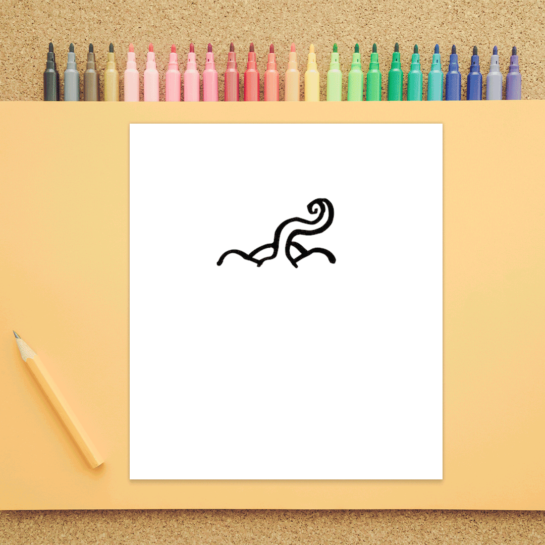 How-to-Draw-a-Pumpkin Gif of drawing of a pumpkin