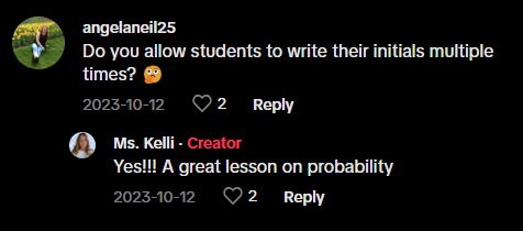 This Comment on classroom management hack.