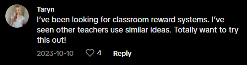This Comment on classroom management hack.