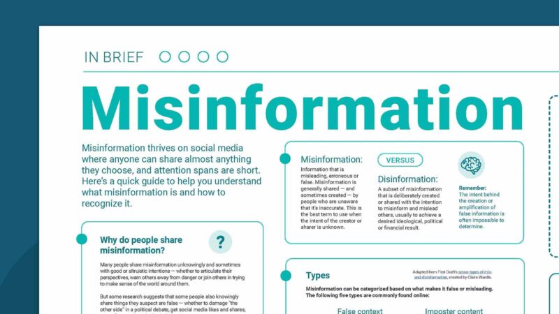 Misinformation Infographic Misinformation infographic