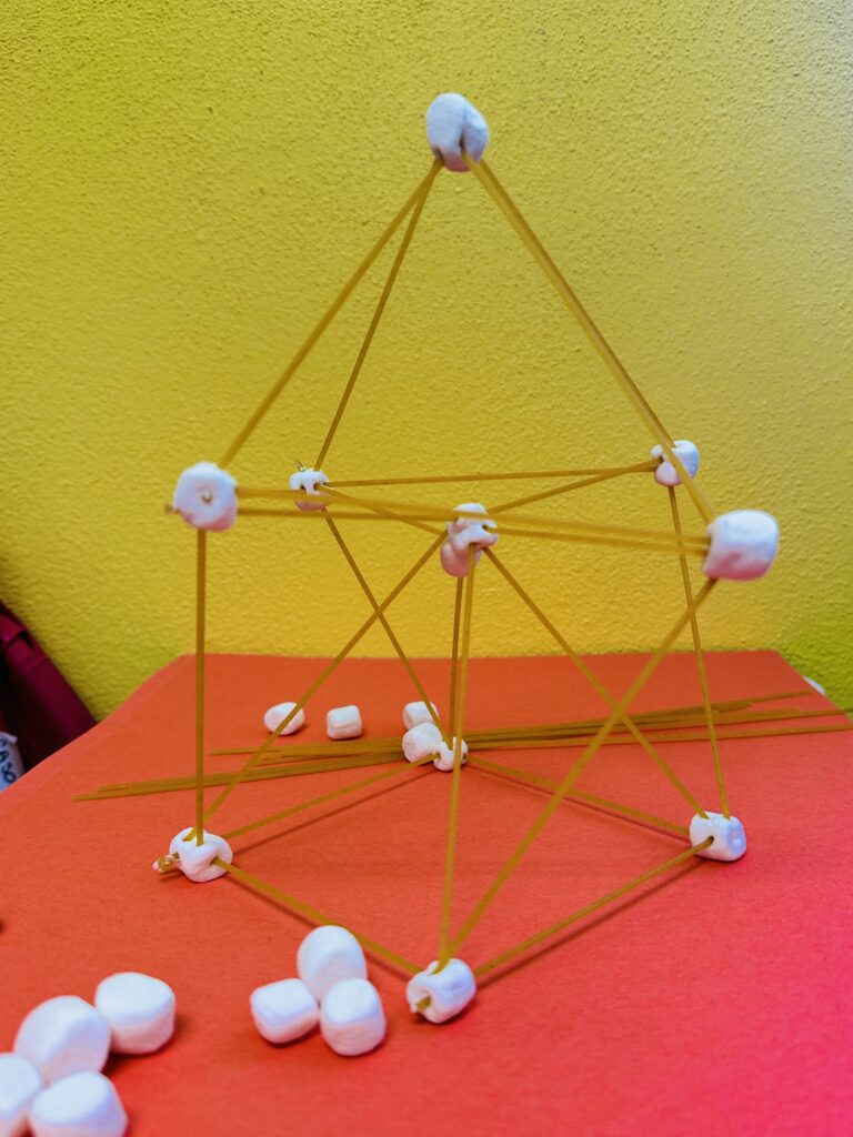 Engineering Trust Spaghetti and marshmallow tower