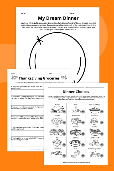 Thanksgiving Math Worksheets Thanksgiving Math Worksheets