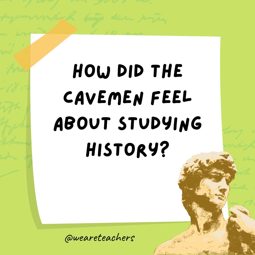 How did the cavemen feel about studying history? How did the cavemen feel about studying history?
