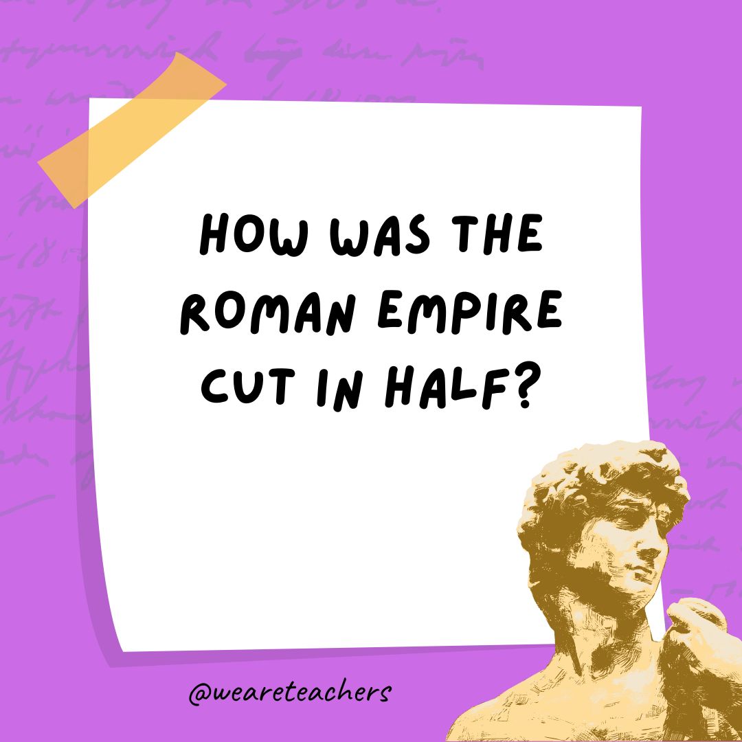 How was the Roman Empire cut in half? How was the Roman Empire cut in half?