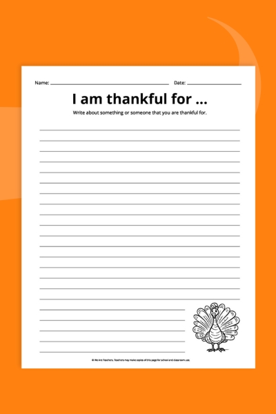 Thankful Writing Prompt Thankful Writing Prompt