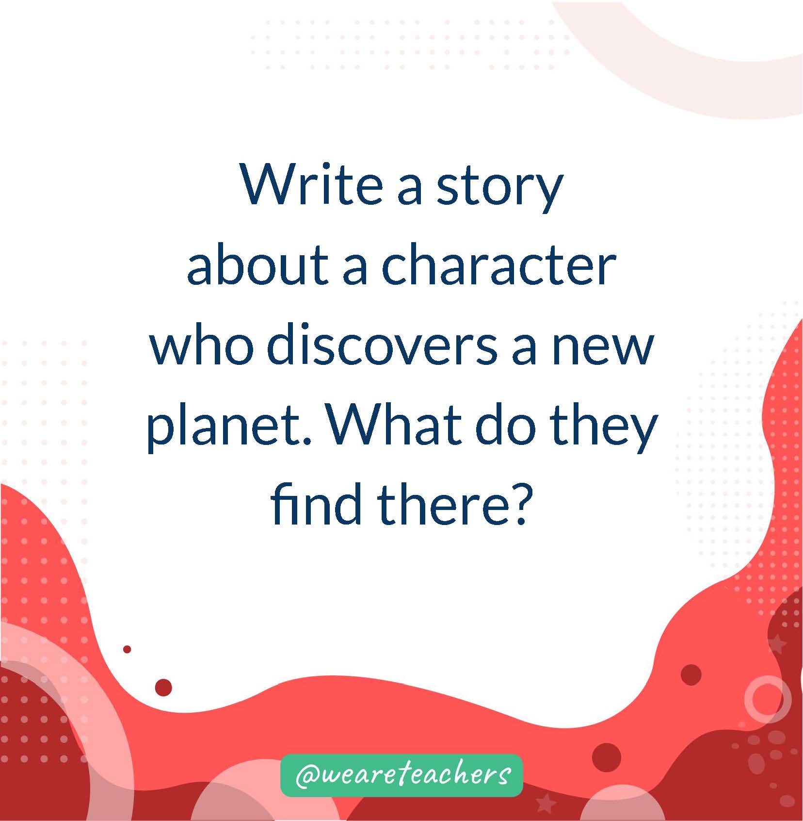 Write a story about a character who discovers a new planet. What do they find there?